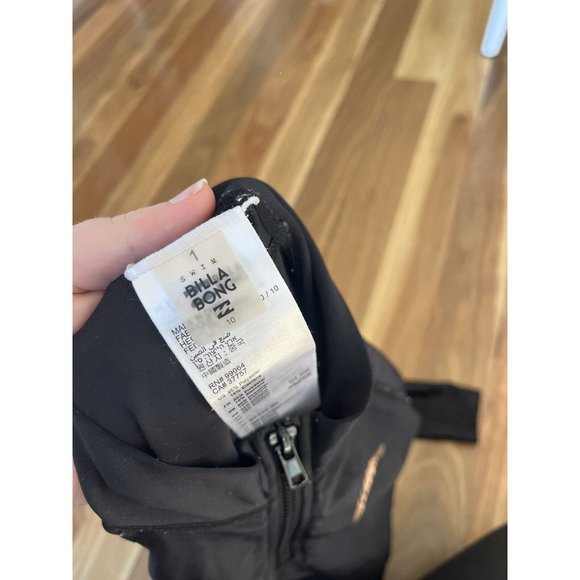 Billabong Long Sleeve Size 10 Rashie Swim Shirt 1/4 Zip - Picture 4 of 5